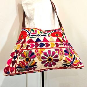 Handmade Tribal Gypsy Embroidered Purse from Rajasthan India